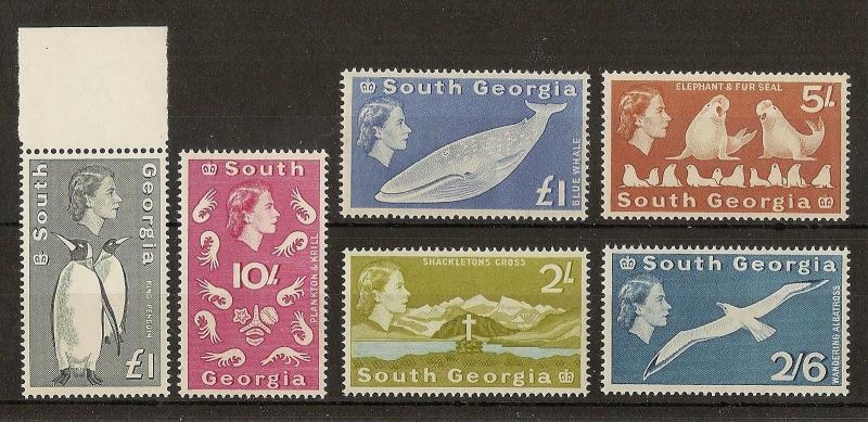 South Georgia 1963 High Values SG11-16 MNH Cat£200