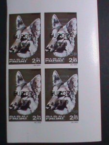 ​PABAY-1969 EUROPA- EMERGENCY STRIKE POST-INTERNATIONAL MAIL-IMPERF-BLOCK -