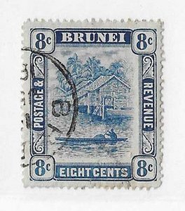 Brunei Sc #25 8c used VF