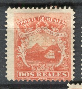 COSTA RICA; 1860s early classic issue Mint hinged Shade of 2r. value