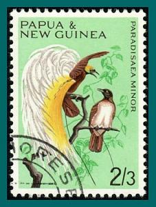 Papua New Guinea 1965 Lesser Bird of Paradise, used #195,SG68