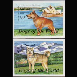 GRENADA 1993 - Scott# 2169-70 S/S Dogs NH