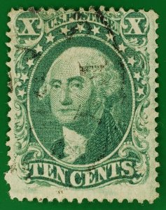 United States, Scott #32, VG-F used, very light crease upper right