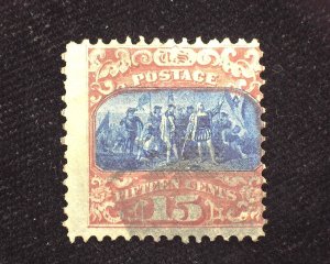 HS&C: Scott #119 Good color. Used Avg US Stamp