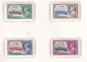 ST LUCIA VF-MVLH KGV 1935 SILVER JUBILEES 