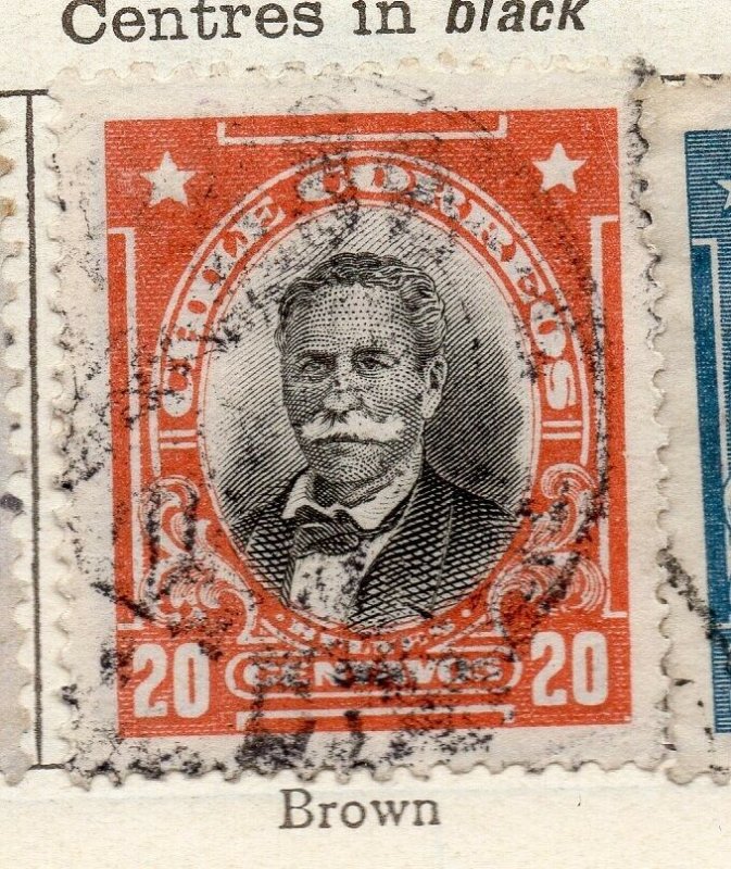 Chile 1911 Early Issue Fine Used 20c. NW-11443