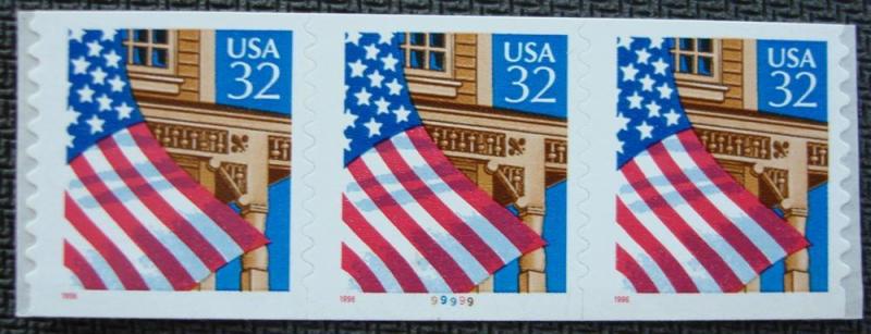 US #2915A MNH PNC3 #99999 SCV $3.60 L8