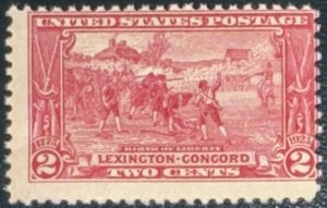 Scott #618 1925 2¢ Lexington-Concord Birth of Liberty MNH OG minor crease