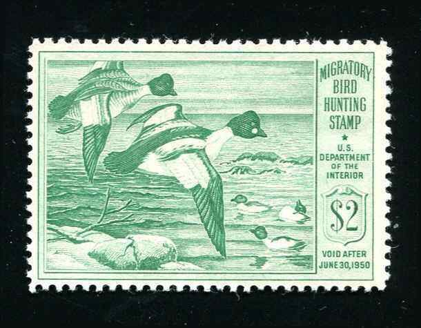 #RW16 Goldeneye Ducks 1949 US Federal Duck Stamp MNH