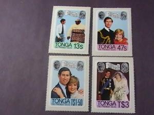 TONGA # 485-488 -MINT NEVER/HINGED-COMPLETE SET----QEII----1981