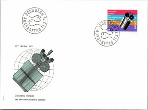 1971 Switzerland - World Conference of Space & Telecommunications FDC - F11424