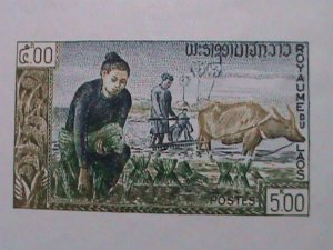 LAOS-1963 SC# 84a  FAO-FREEDOM FROM HUNGER CAMPAIGN IMPERF LARGE MNH S/S VF