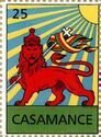 CASAMANCE, SENEGAL - 2011 - Red Lion - Imperf Single Stamp - MNH - Private Issue