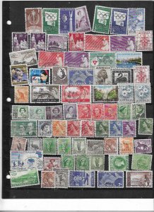 AUSTRALIA COLLECTION ON STOCK SHEET MINT/USED
