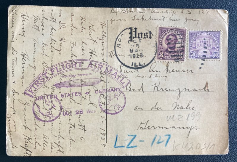 1928 Graf Zeppelin LZ127 First Flight Cover 1928 Graf Zeppelin LZ127 First Flight Cover