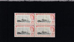 Falkland Islands  Scott#  150  MNH Block of 4