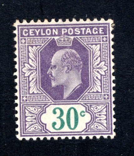 Ceylon #174,  F/VF, Unused, Original Gum, CV $3.50 ....  1290527