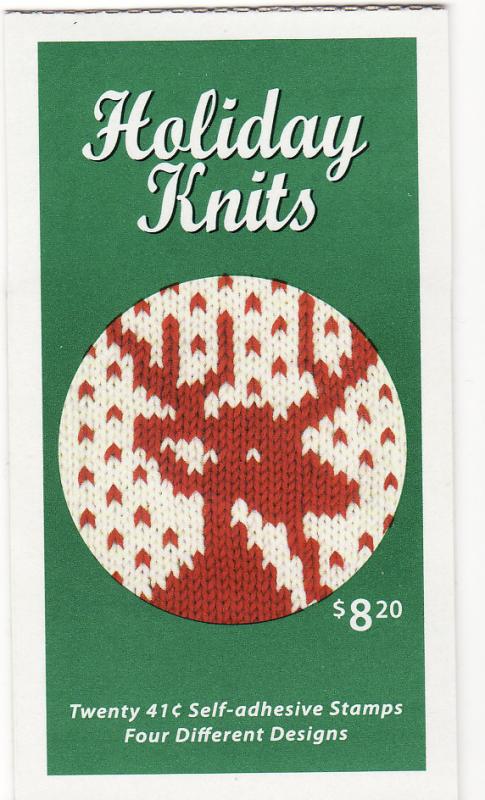 4211-14 BK305 Holiday Knits MNH Unexploded Vending Booklet