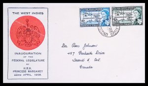 Trinidad & Tobago THE WEST INDIES INAUGURATION OF FEDERAL LEGISLATURE (1958) FDC