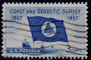 United States, 1957,  Coast and Geodetic Survey, 3c, #1088, used**