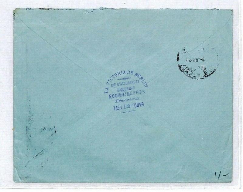 CS229 Egypt PYRAMIDS FRANKING *Victoria de Berlin* BANK Cover {samwells-covers}