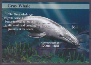 2002 Dominica 3354/B463 Marine fauna - Whales 6,00 €