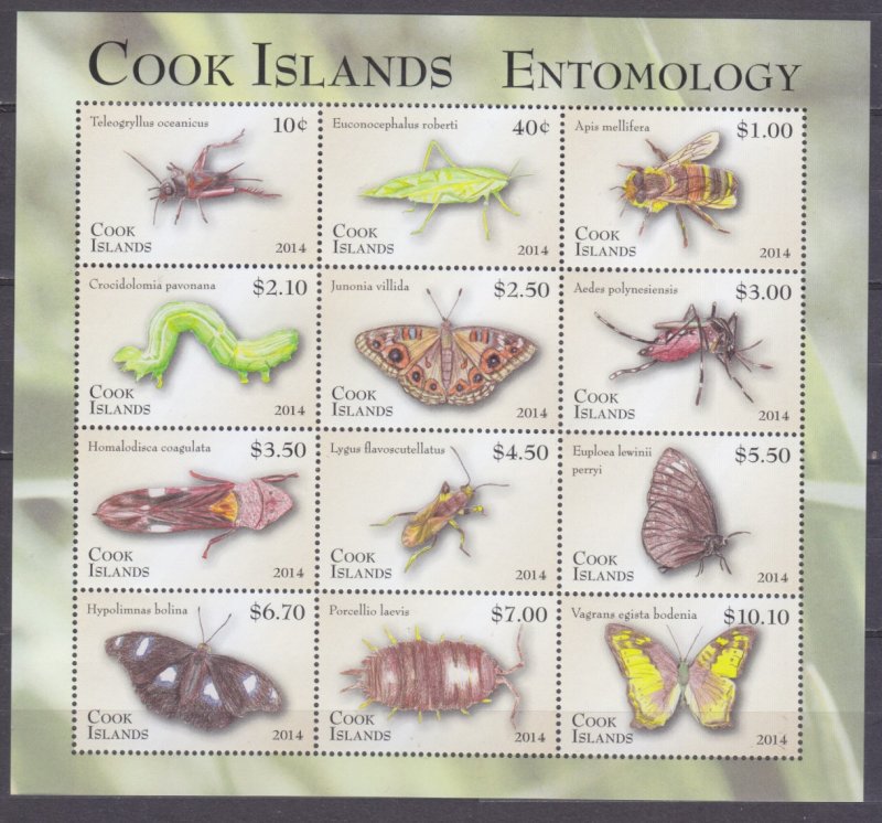 2014 Cook Islands 1906-1917KL Insects 83,00 €