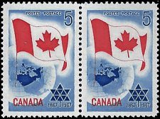 CANADA   #453 MNH PAIR (3)