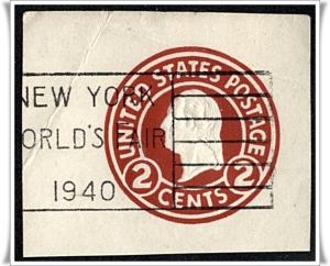 ♦SC#U429 2¢ Washington Cut Square (Used) 