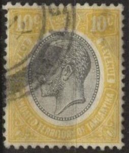 Tanganyika 30 (used) 10c George V, yellow & black (1927)