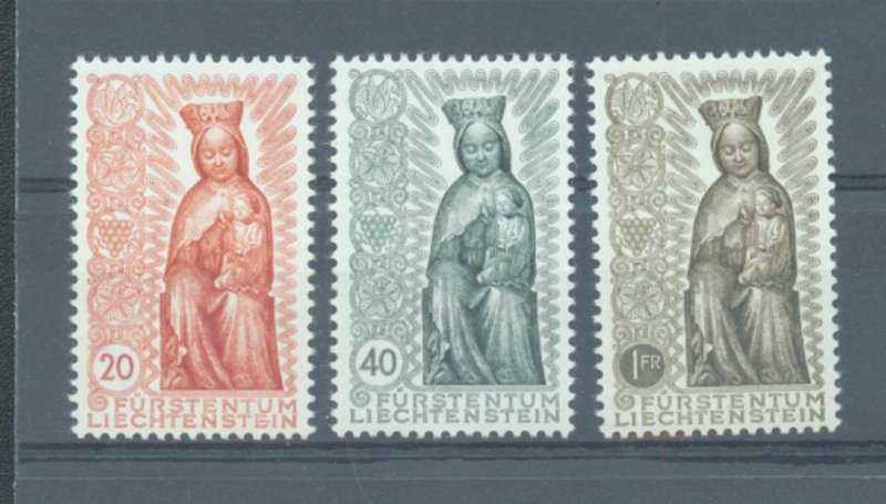 Liechtenstein 1954 Madonna   sg.327-9   lightly MH set of 3