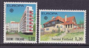 608-09 MNH Finland 1978 EUROPA Paimio Sanitarium & Hvittrask Studio House Set