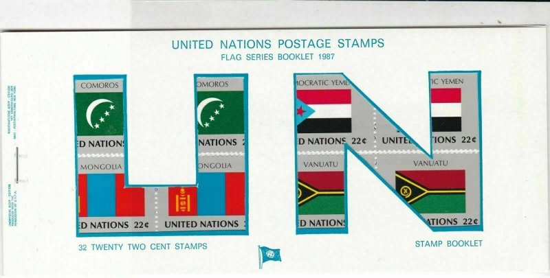 United Nations Mint Never Hinged Flags Stamps Booklet ref R 18466