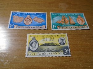 Pitcairn Islands  #  32-34  MNH