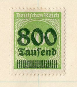 Germany 1920s Inflation Period Issue Fine Mint Hinged 800T. Surcharged NW-168564 