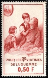 1914 WW I France Poster Stamp 1/2 Franc PTT Fund For the Victims of War