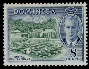 DOMINICA GVI SG127, 8c blue-green & blue, M MINT.