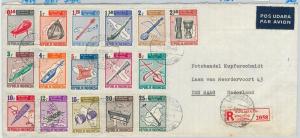 62930  - INDONESIA - POSTAL HISTORY - REGISTERED COVER to HOLLAND  1969 - MUSIC