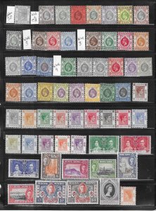 HONG KONG 125+ STAMPS VICTORIA TO QEII (MANY COMPLETE SETS NH) - MINT HINGED