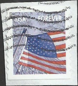 # 4771 USED FLAG IN WINTER