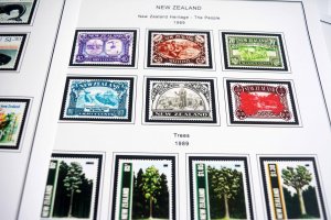 COLOR PRINTED NEW ZEALAND 1967-1989 STAMP ALBUM PAGES (93 illustrated pages)