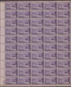USA, 1025, AMERICAN TRUCKING, MINT NH, VINTAGE 1950'S, FULL SHEET OF 50