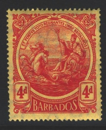 Barbados Sc#133 MNH - minor creasing from gum curling
