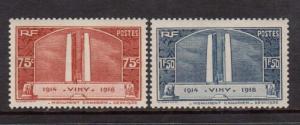 France #311 - #312 VF/NH Set