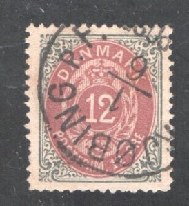 Denmark #29, Used, VF, CV $4.00  .....  1671137, 1138, 1054