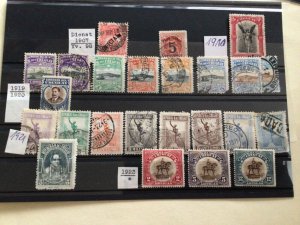 Uruguay 1910 to 1923 unused or used stamps  A12728