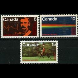 CANADA 1973 - Scott# 612-4 Police Set of 3 NH