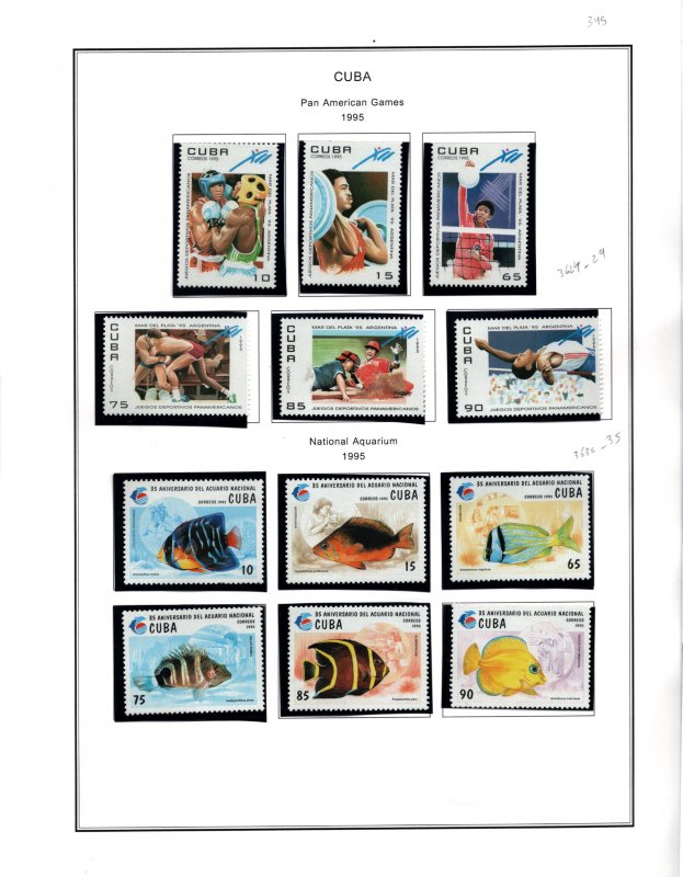 MNH STAMPS FROM  CUBA    (345)