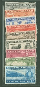 Newfoundland #233-41v Unused Multiple