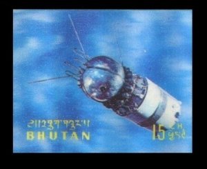 1970 Bhutan 414 Vostok 1 3D